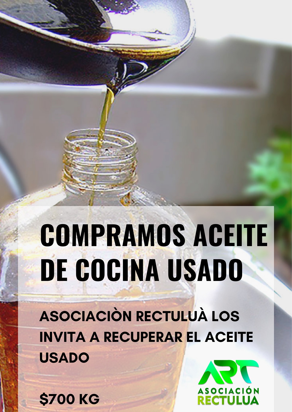 Botella de Plástico Protección Medioambiental Póster